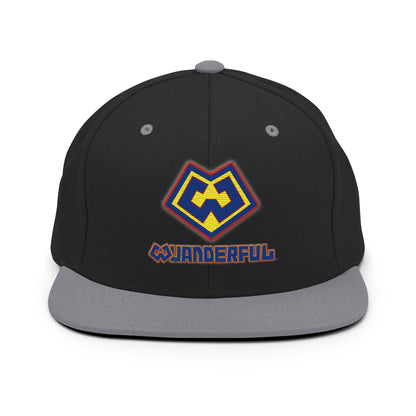 Wuanderful Locos logo on a limited edition grey and black snapback cap