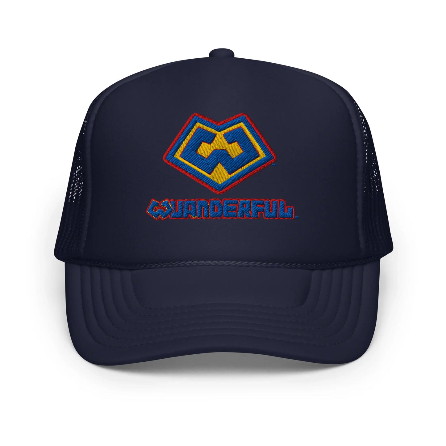 Wuanderful Locos logo on a limited edition navy blue trucker-style cap